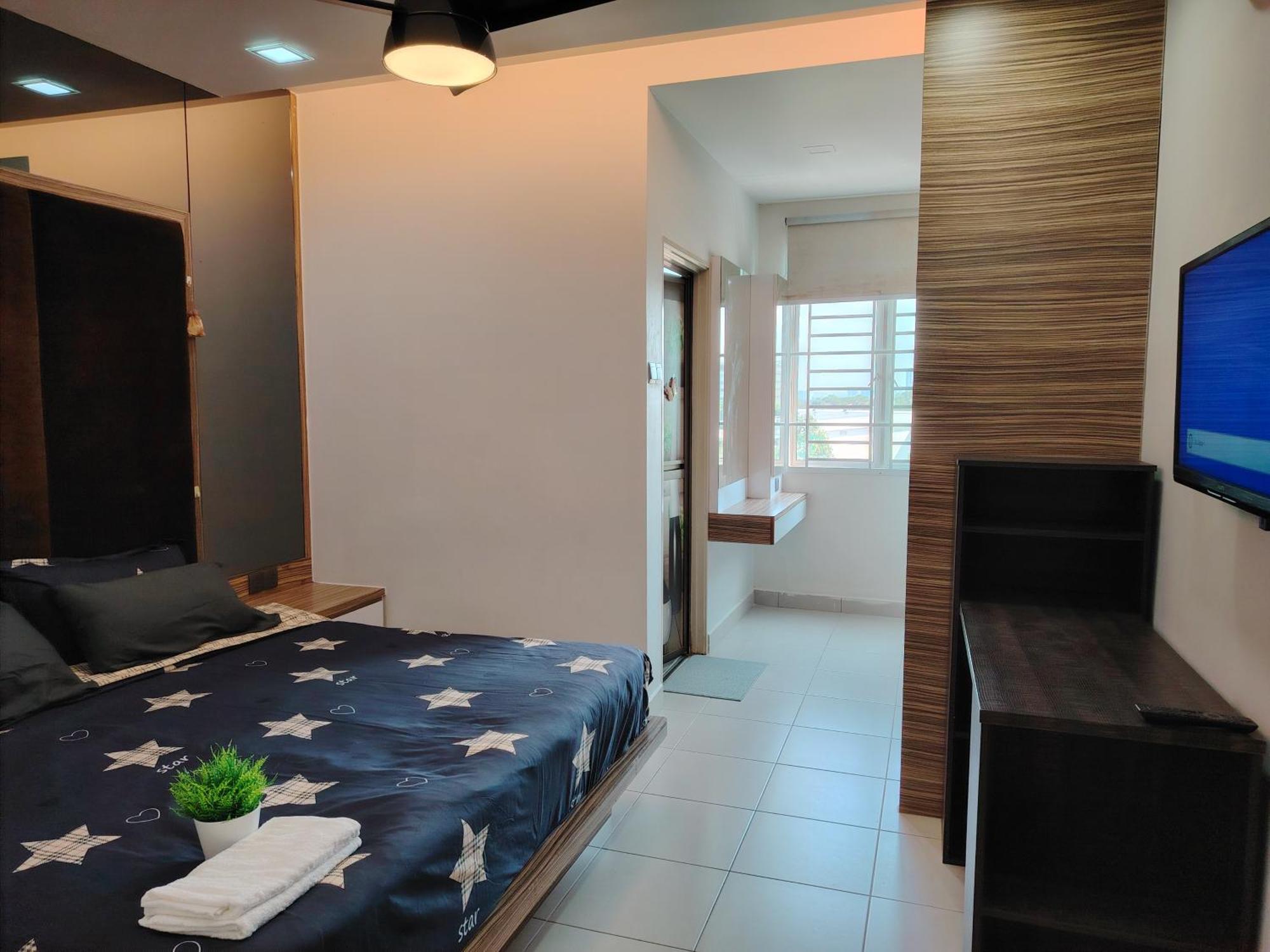 Apartment Tcr-jb Tebrau Walk Distance To Ikea Toppen & Aeon Mall *